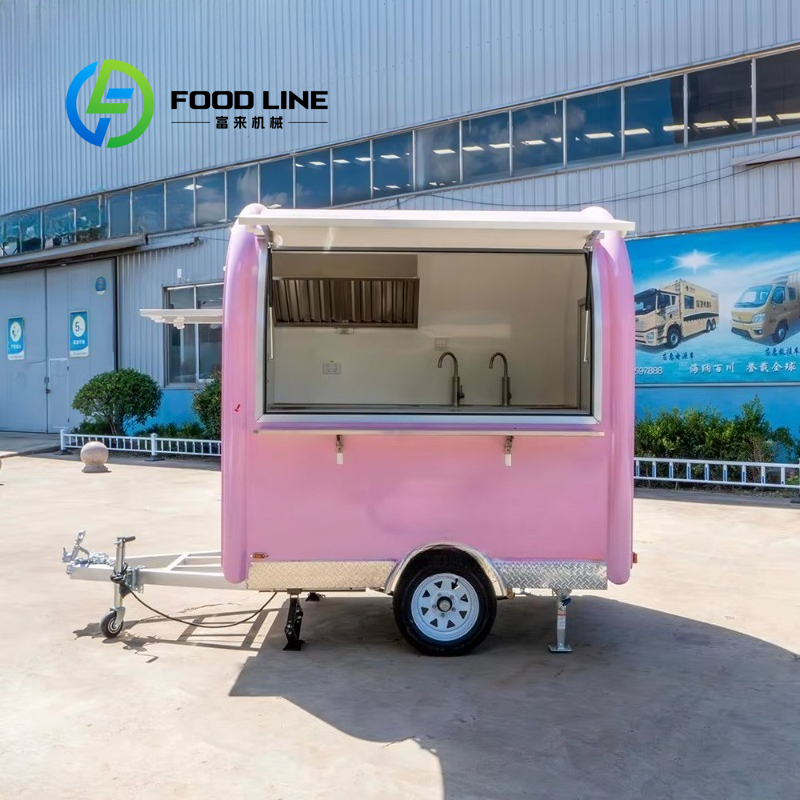 Food Snacks Catering - Gerobak Makanan Mini Pink Vintage Kustom,