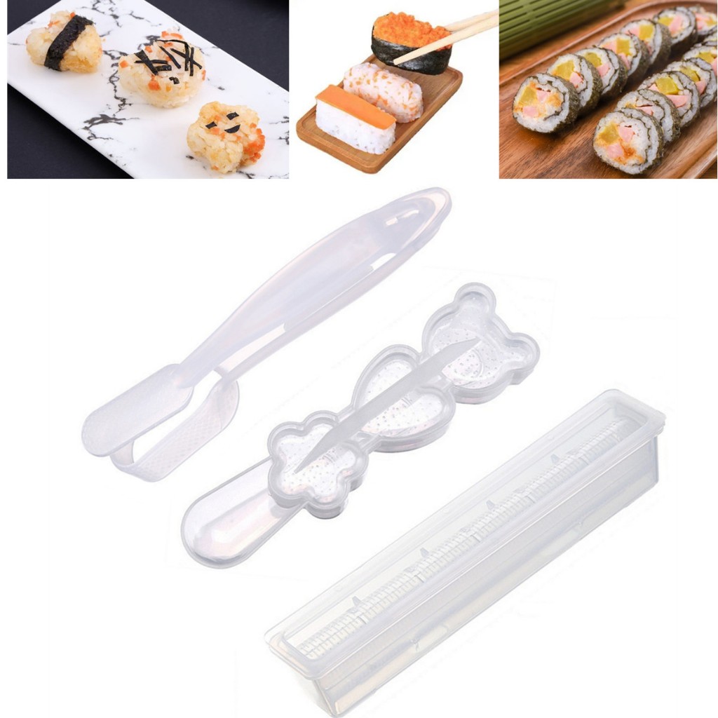 Seaweed Snack - 3Pcs/Set Cetakan Sushi, Cetakan Sushi Bentuk