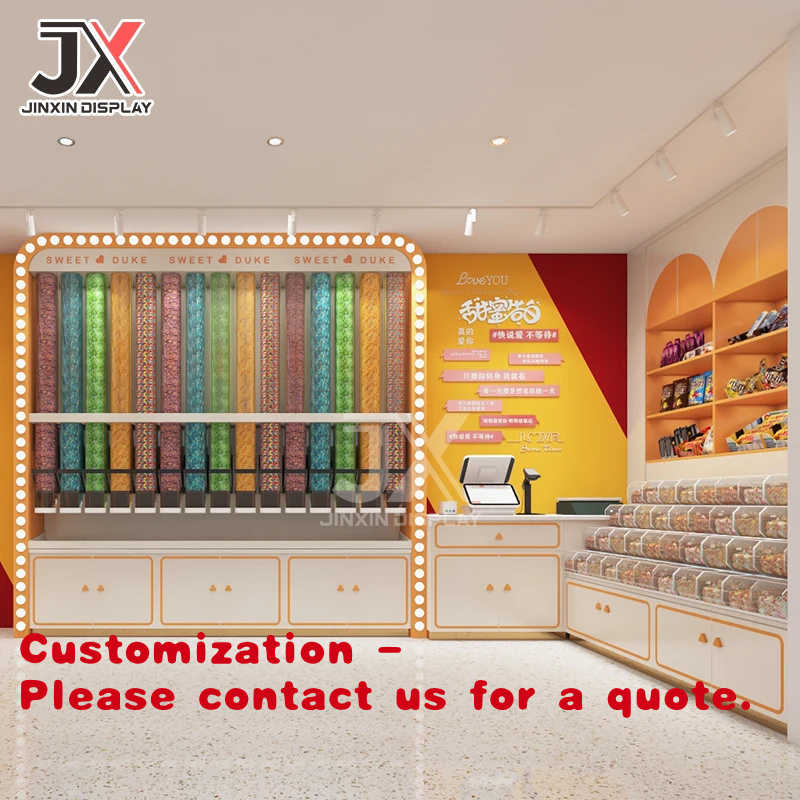 Chocolate Snack - Desain Konter Toko Kustom, Kabinet Display