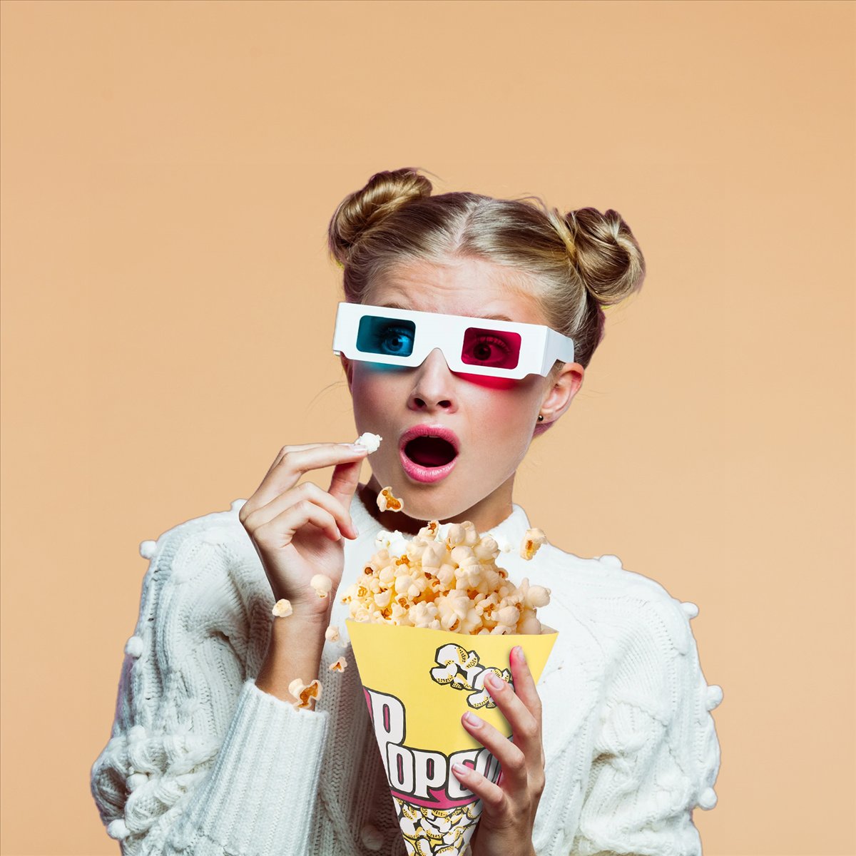 Popcorn - [Promosi]100X kantong popcorn kantong kertas almond