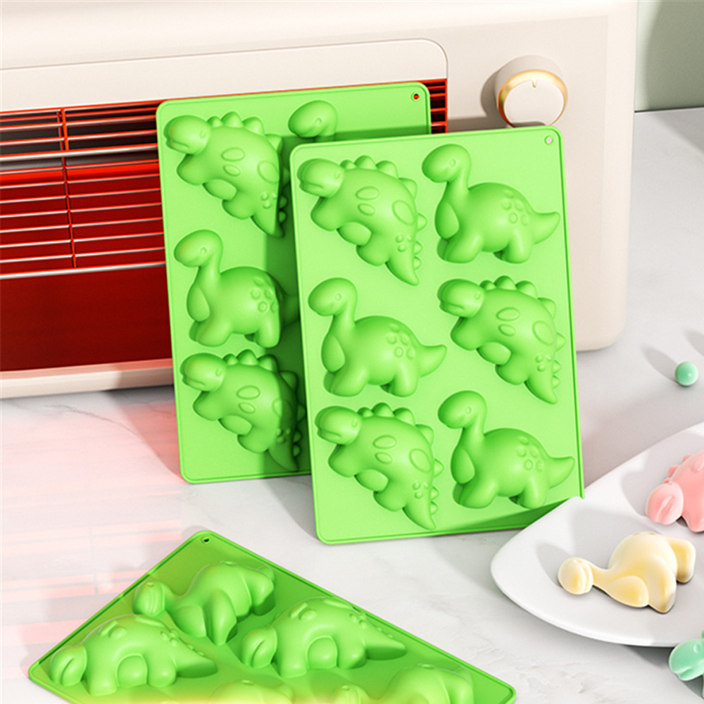 Gummy Candy - Cetakan Kue Silikon Dinosaurus Baki Cetakan