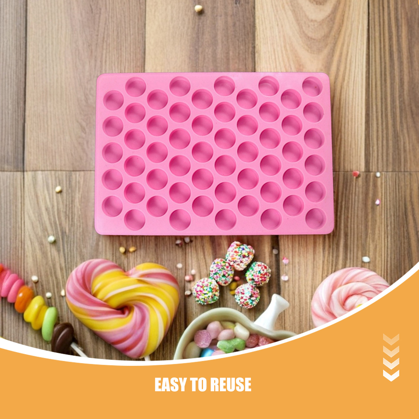2 Buah Cetakan Lingkaran Silik - Gummy Candy ulasan dan harga