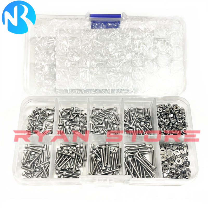 1 Kotak/660PCS M2*4 5 6 8 14 1 - Nuts Mix ulasan dan harga