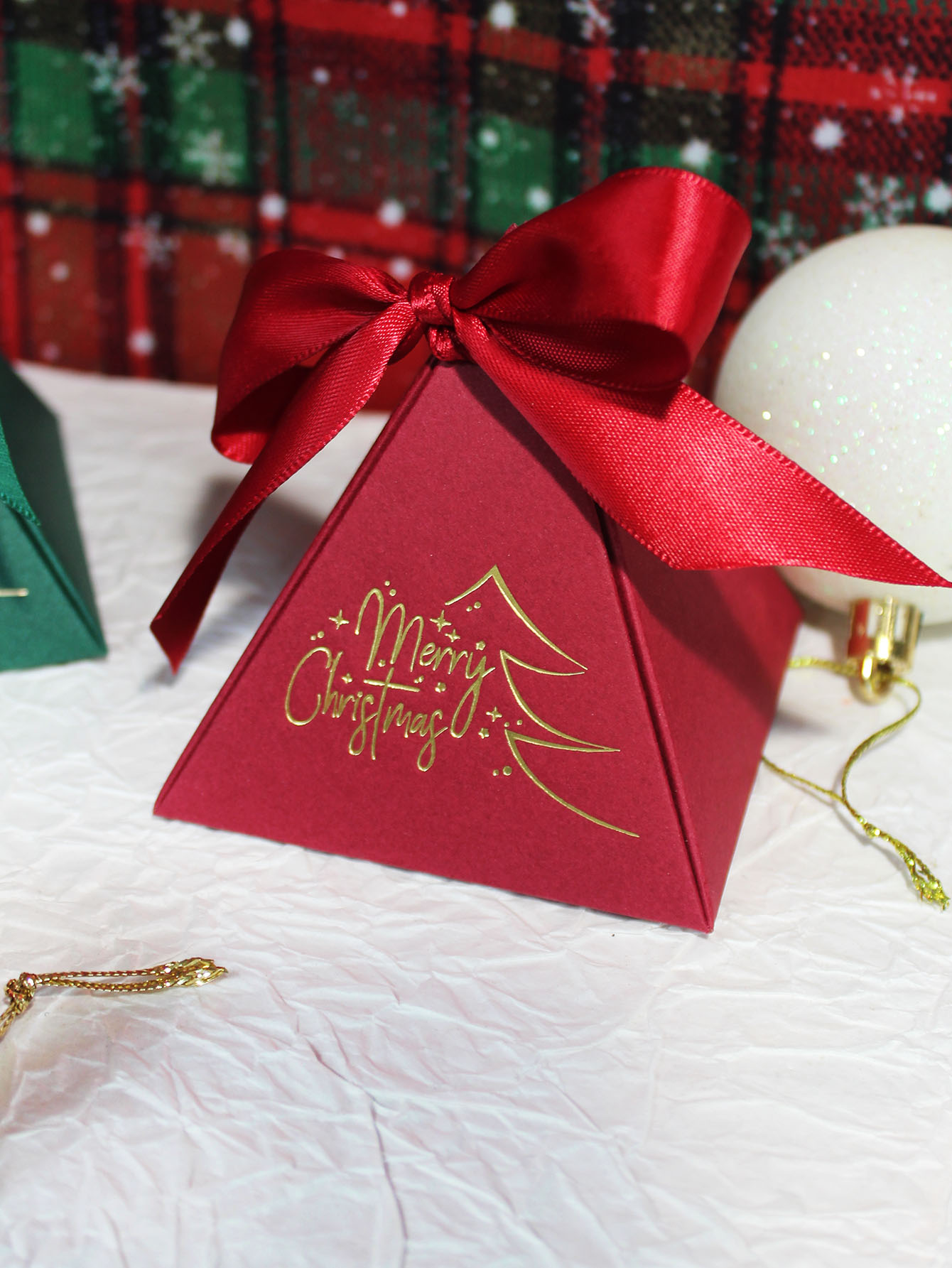 Kotak segitiga Natal kotak had - Chocolate Snack ulasan dan harga