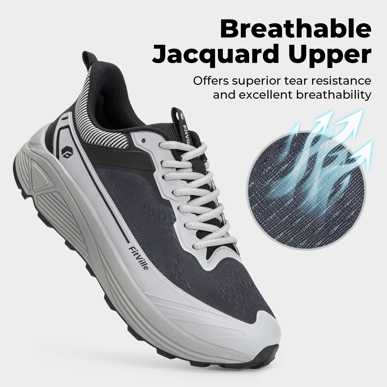 FitVille Sepatu Olahraga Lebar - Trail Mix ulasan dan harga