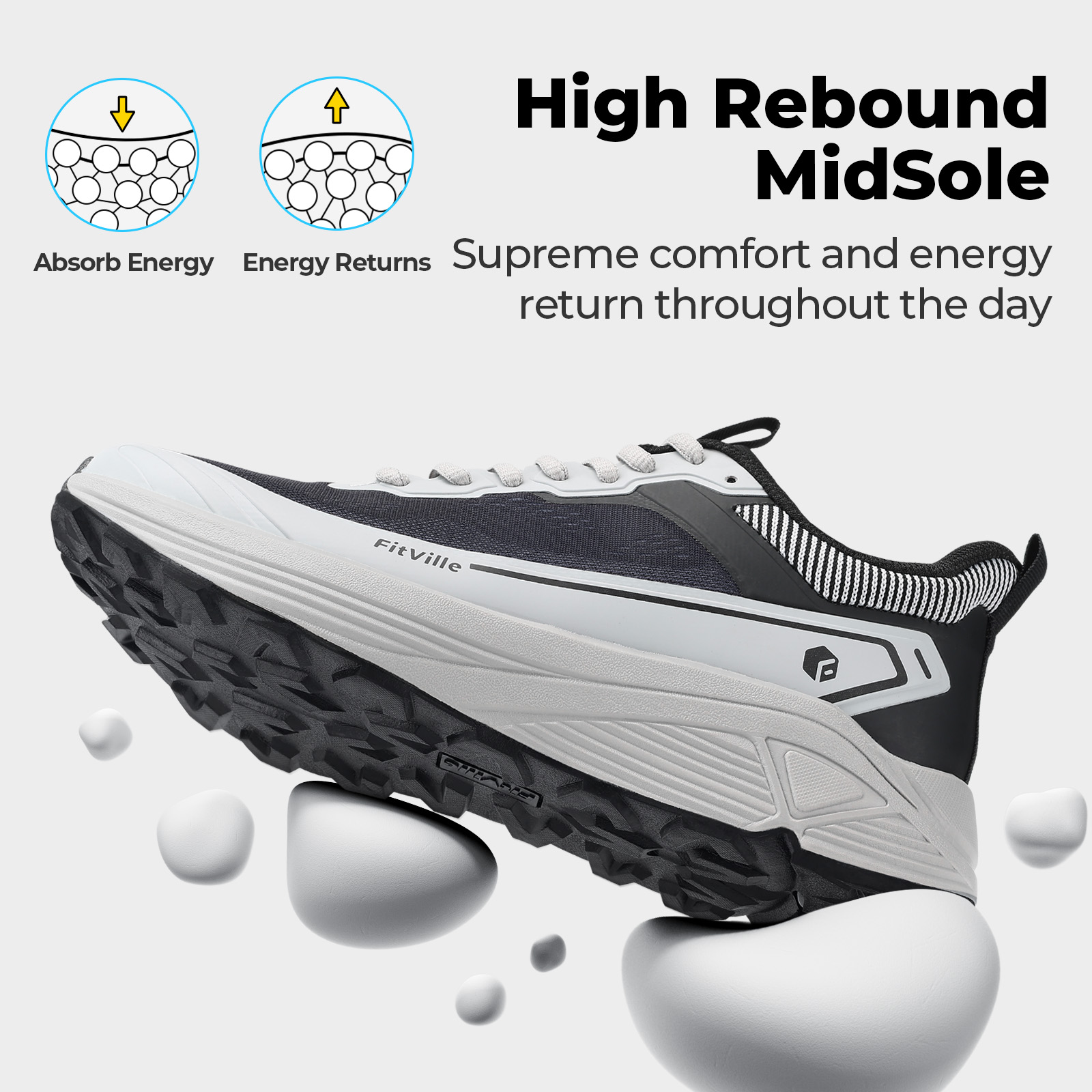 FitVille Sepatu Olahraga Lebar - Trail Mix ulasan dan harga