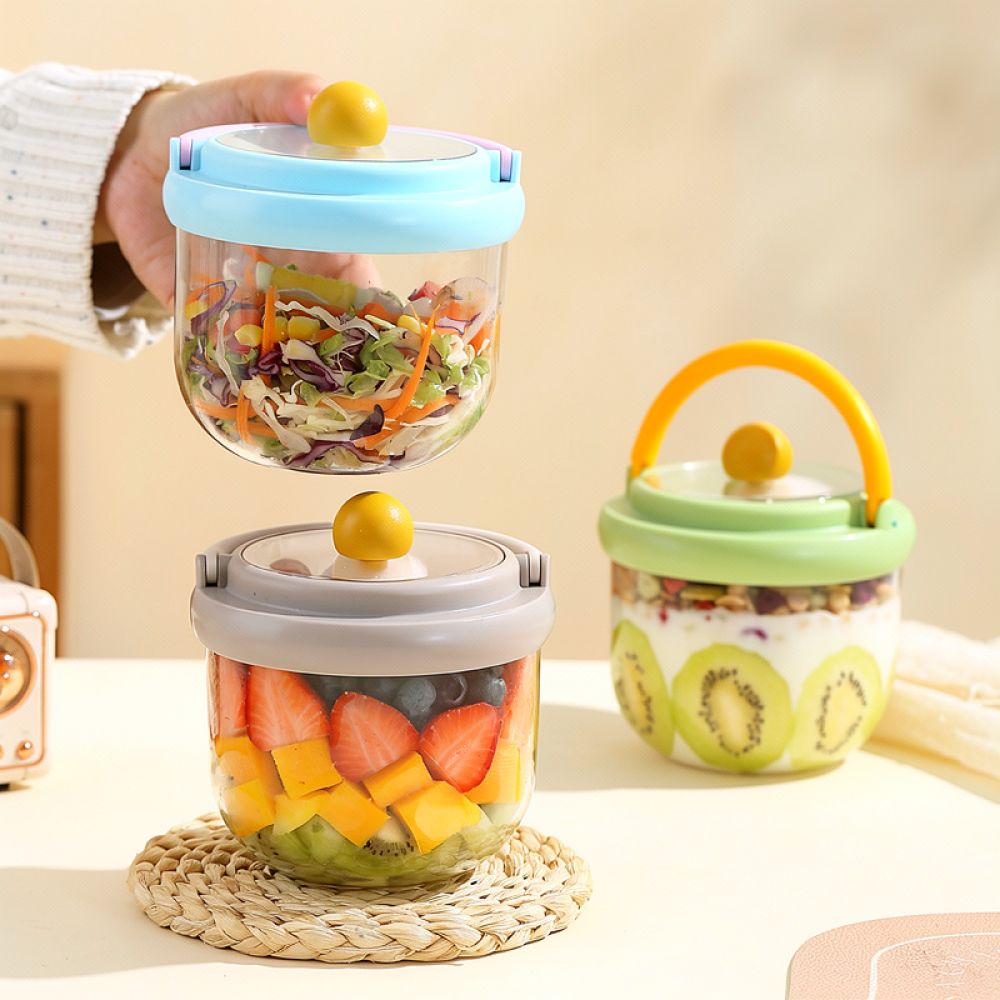 Wadah Salad Portabel Bergaya d - Healthy Snacks Food ulasan dan harga