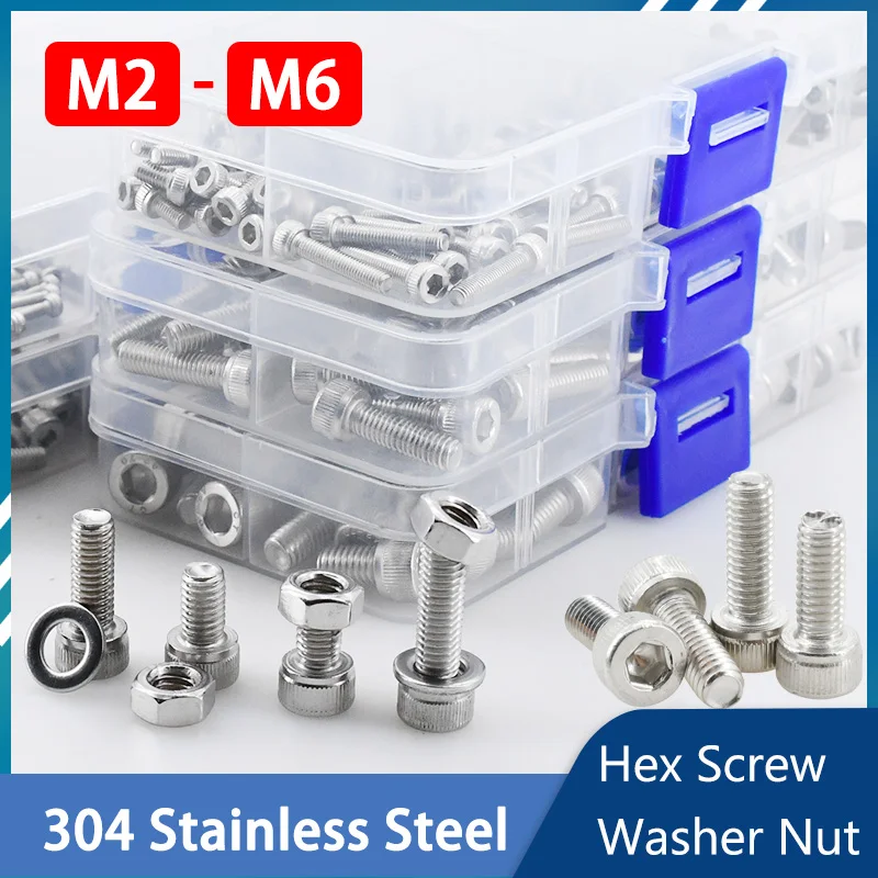 M2 M3 M4 M5 M6 304 Stainless S - Nuts Mix ulasan dan harga