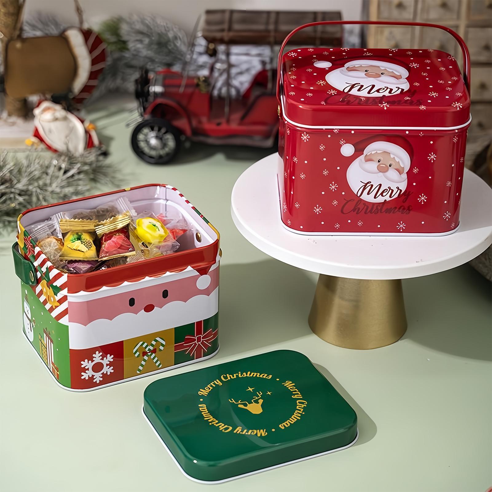 Kaleng Natal 6 Buah Logam Deng - Chocolate Snack ulasan dan harga
